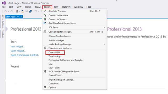 create GUID for generate new GUID